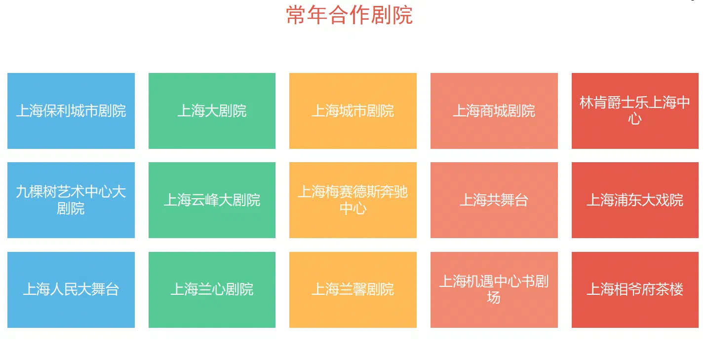 剧院列表